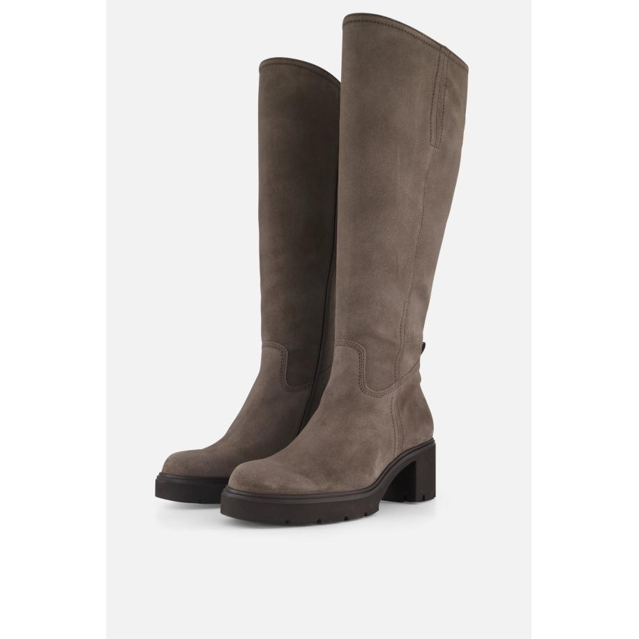 Gabor Hoge laarzen taupe Suede Bruin