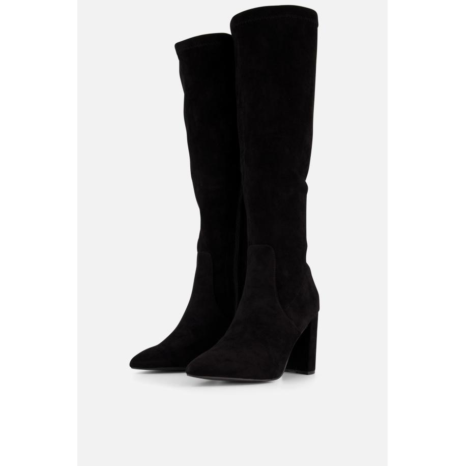 POSH by Poelman Hoge laarzen zwart Textiel Zwart