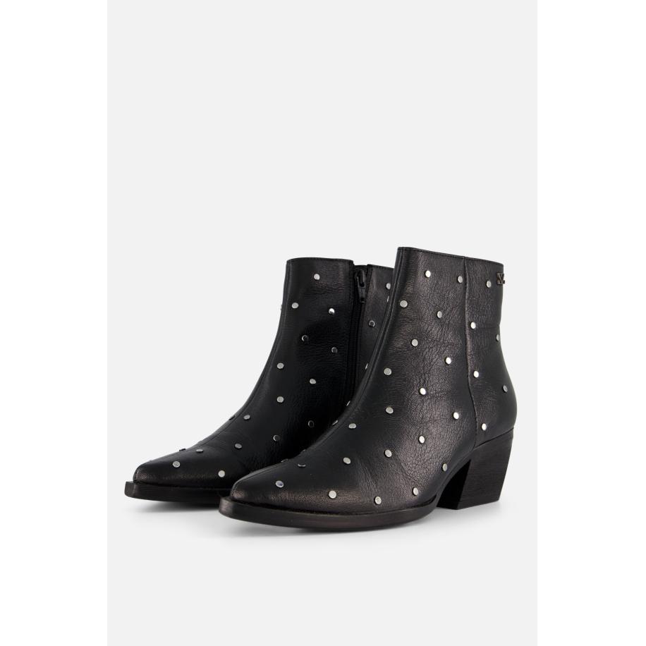 Lazamani Cowboylaarzen zwart Leer Zwart