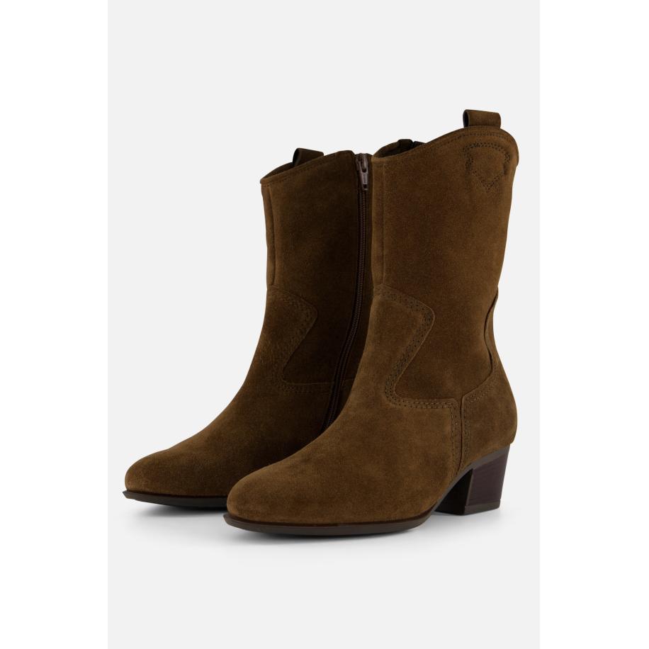 Gabor Cowboylaarzen cognac Suede Bruin