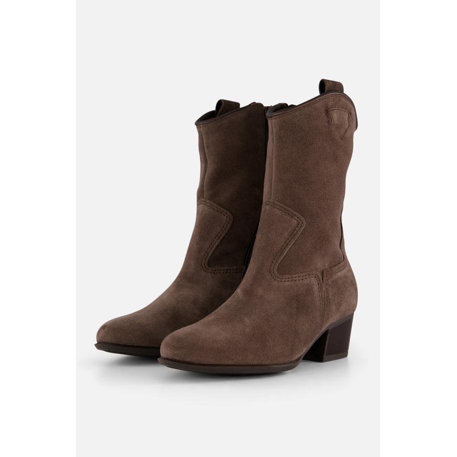Gabor Cowboylaarzen taupe Suede Bruin