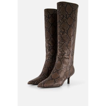 Posh by Poelman Hoge laarzen bruin Pu