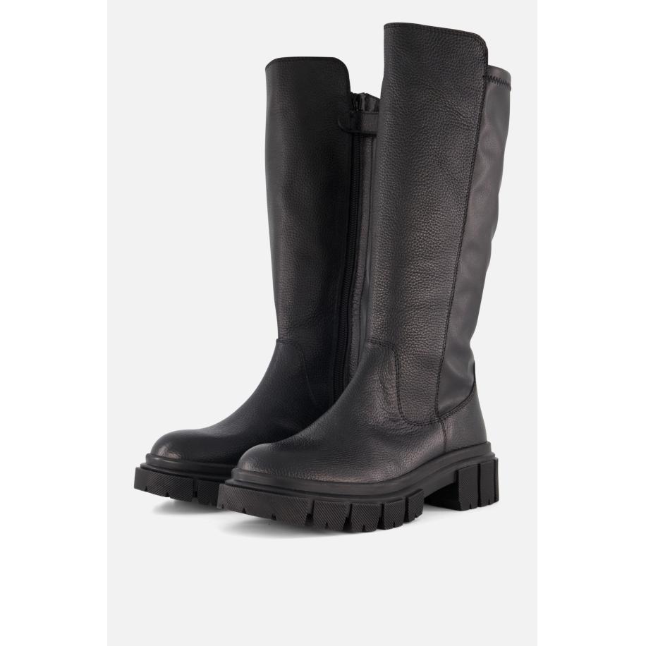 Muyters Hoge Laarzen zwart Leer Zwart