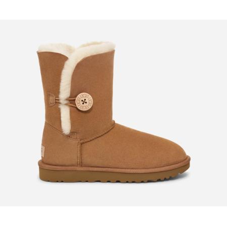 UGG® Short Bailey Button II laarzen voor Dames in Brown, Maat 43, Dubbelzijdig