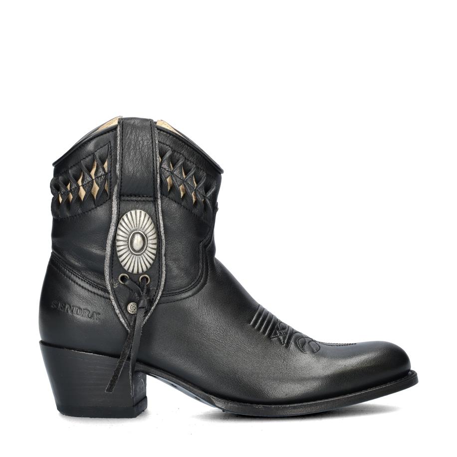 Sendra Deborah cowboylaarzen Zwart 446814 Zwart
