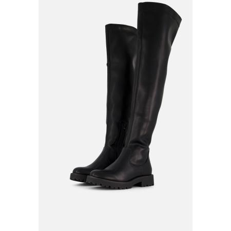 Ann Rocks Overknee hoge laarzen zwart Pu