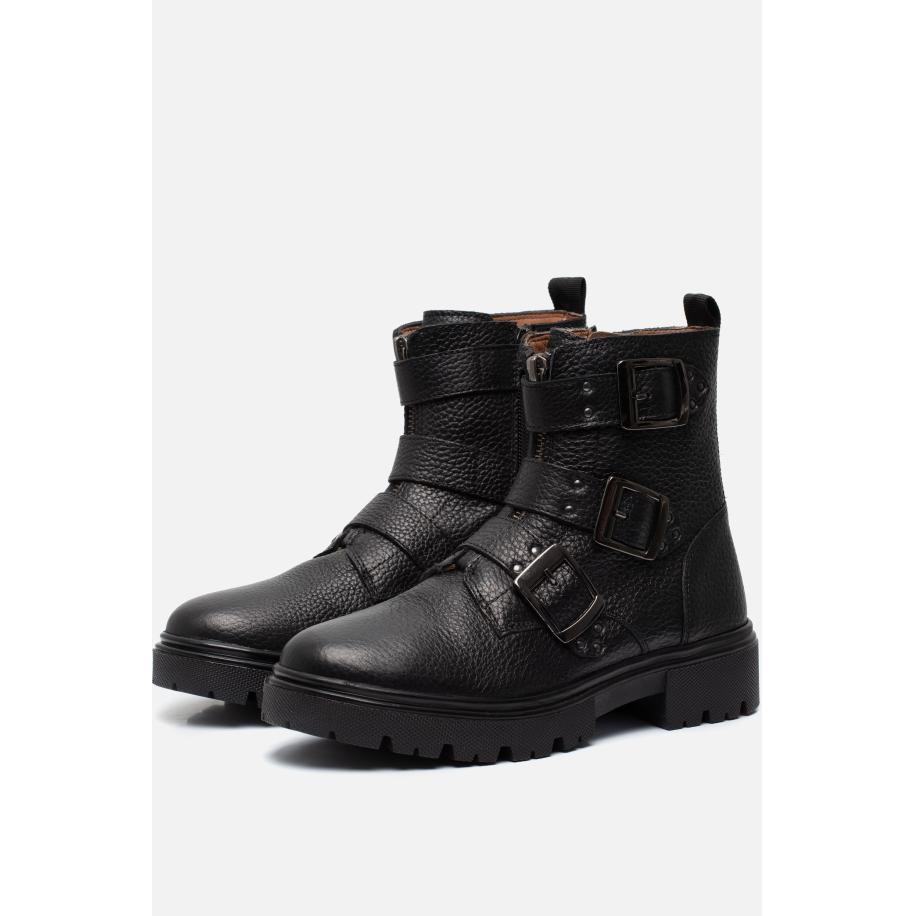 Muyters Biker boots zwart Leer Zwart