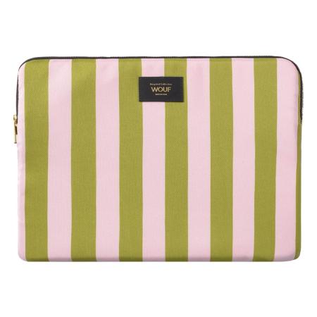 Wouf Wouf Laptoptas riet / rosa