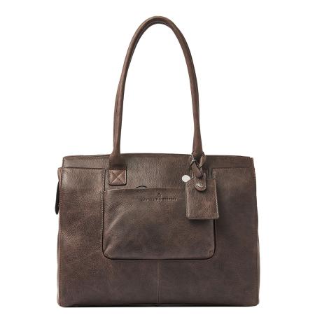 Castelijn & Beerens Aurellé Laptopbag Shopper RFID 15.6 mocca