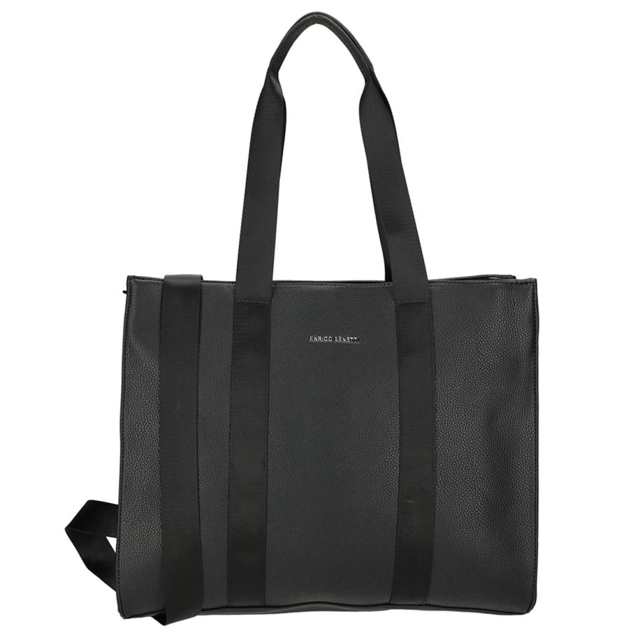 Enrico Benetti Nina Shopper Shoulderbag 15 black Zwart