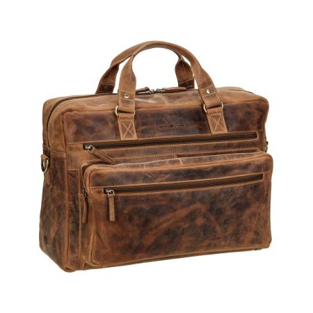 GreenBurry GREENBURRY Aktentas Vintage 1539 donkerbruin