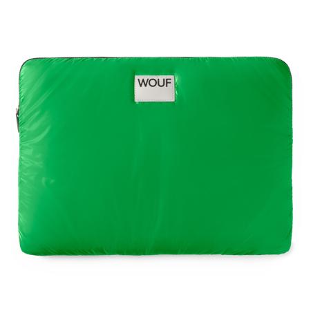 Wouf Wouf Laptoptas Glossy neongroen