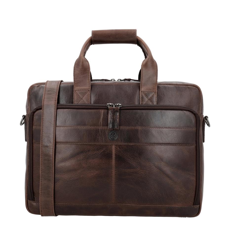 Hide & Stitches Next Navajo Laptopbag darkbrown Bruin