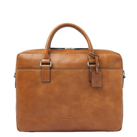 Castelijn & Beerens Peter Laptopbag 15.6 RFID light brown