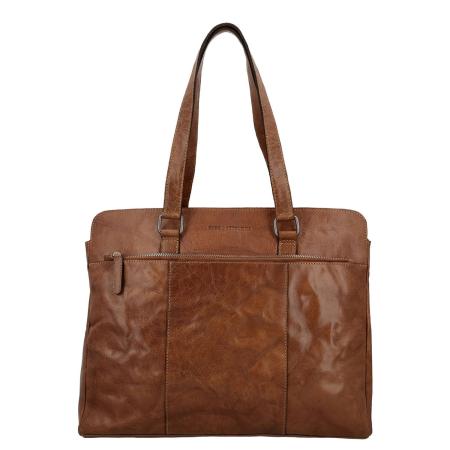 Hide & Stitches Westland Laptopbag cognac