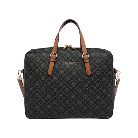 carlo colucci Carlo Colucci Laptoptas Desiderati bruin / zwart