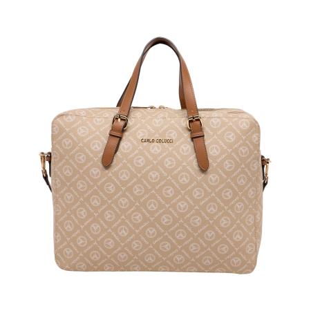 carlo colucci Carlo Colucci Laptoptas Desiderati beige / bruin