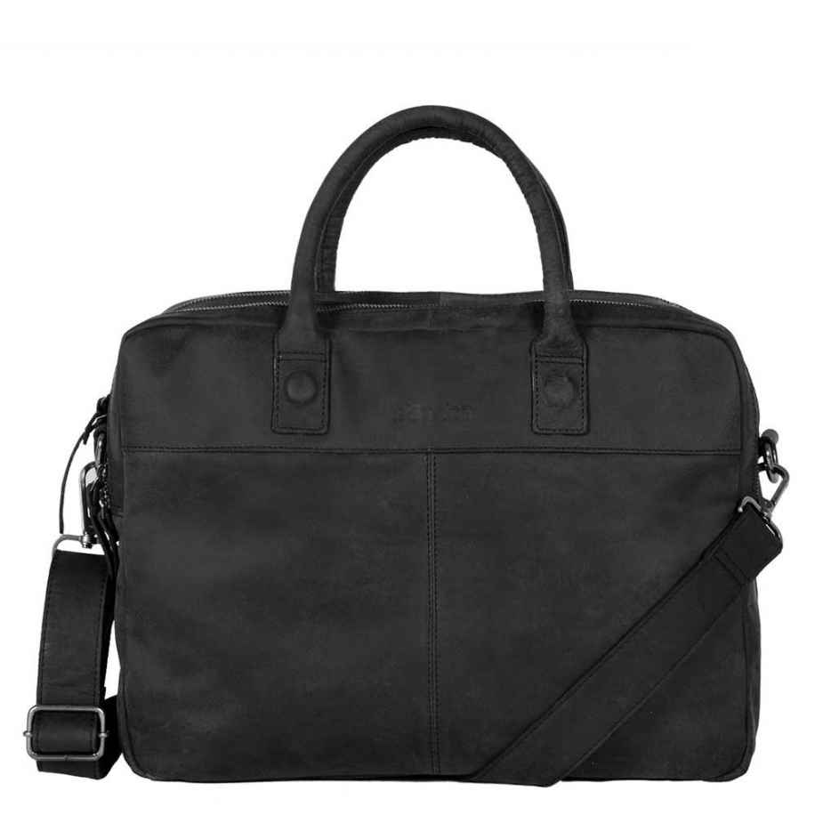 DSTRCT Wall Street Workingbag 15.6 black Zwart
