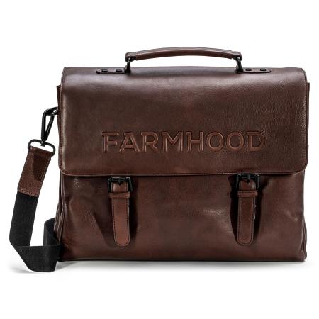 Farmhood Farmhood Aktentas donkerbruin