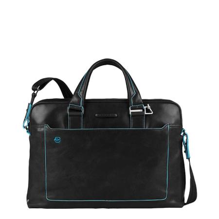 Piquadro Blue Square Computer Portfolio Briefcase 15'' black