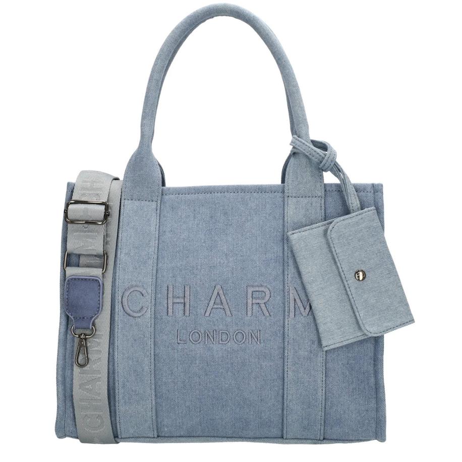 Charm London Bond Shopper lightblue Blauw