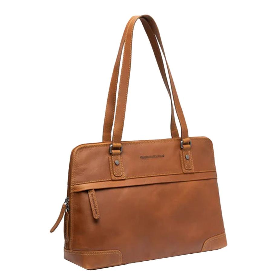 The Chesterfield Brand Branson Shoulderbag cognac Bruin