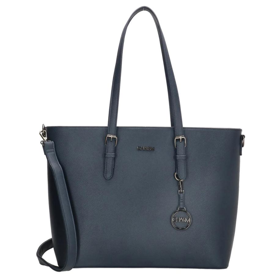 Charm London Birmingham Shopper 15.6 inch blauw Blauw
