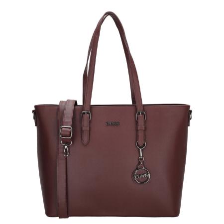 Charm London Birmingham Shopper red