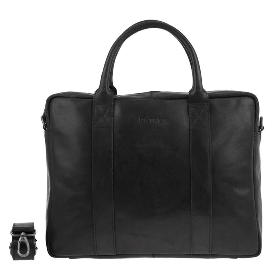 DSTRCT Limited Single Zip 15&apos;&apos; Laptoptas zwart Zwart