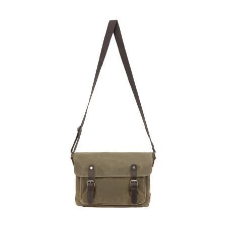 DreiMaster DreiMaster Vintage Schoudertas chocoladebruin / groen