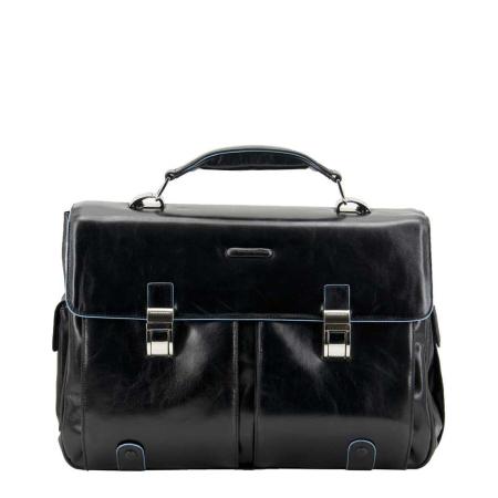 Piquadro Blue Square Computer Briefcase black