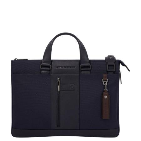 Piquadro Brief 2 Slim Laptop Bag 15.6 dark blue