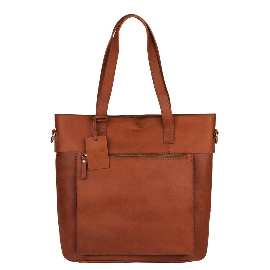 Burkely Vintage Jade Laptop 14 Shopper Cognac Bruin
