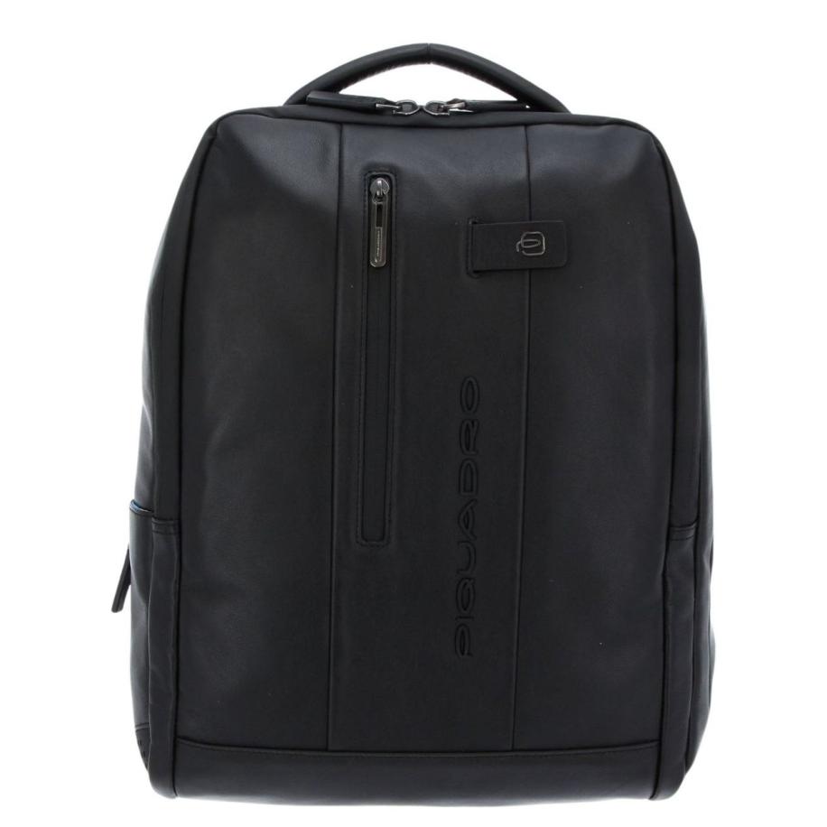 Piquadro Urban PC and iPad backpack with anti-theft cable black Zwart