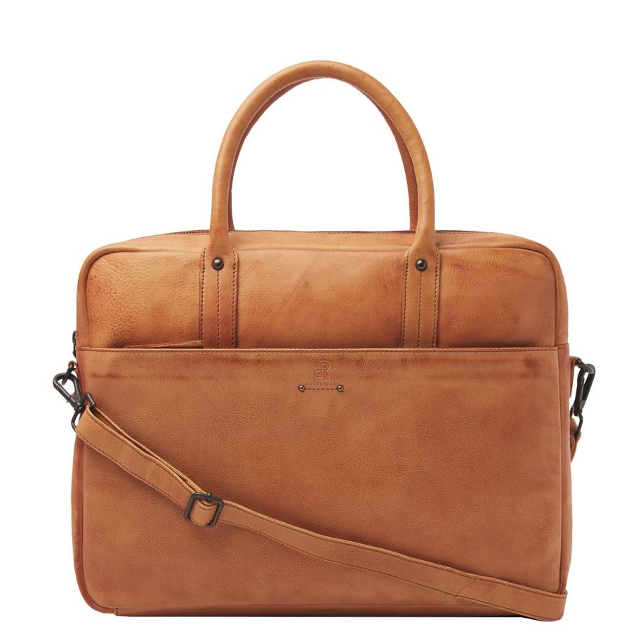 dR Amsterdam Ascend Workbag cognac Bruin