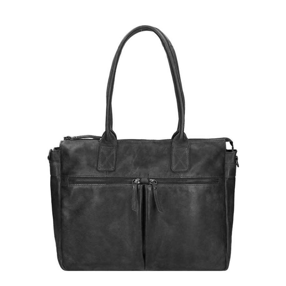 Bear Design Callisto Pelle Binni Laptopschoudertas black Damestas Zwart