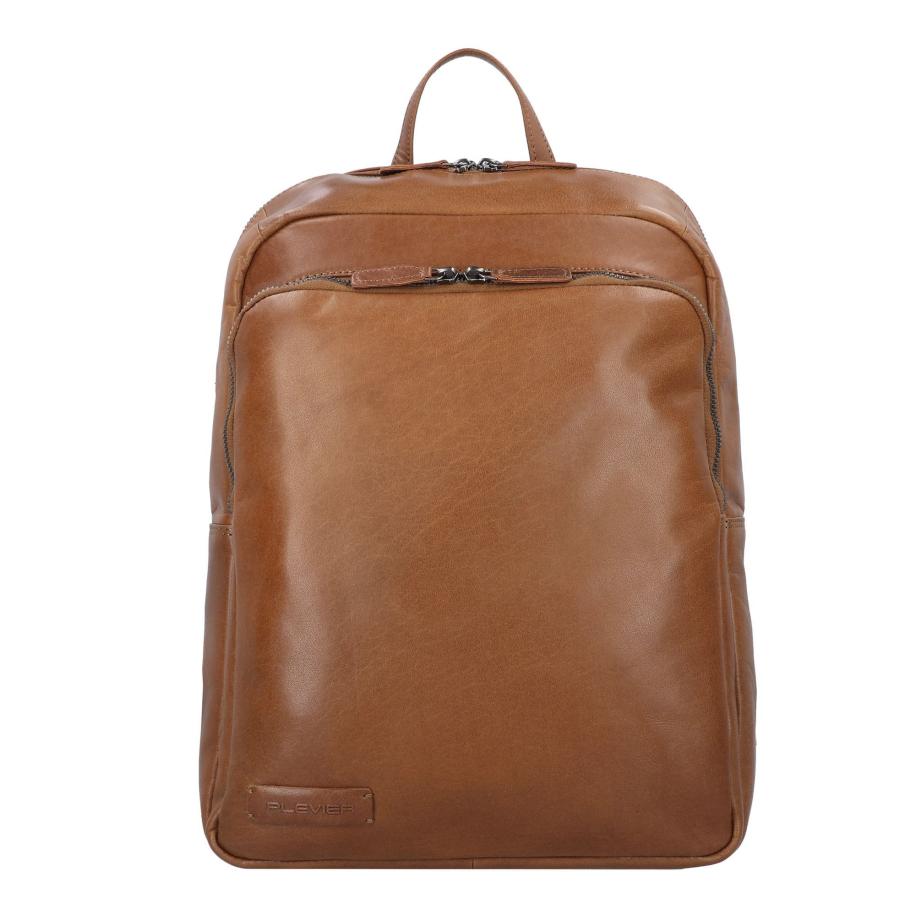 Plevier Opaal Laptoprugzak 15.6 cognac Bruin