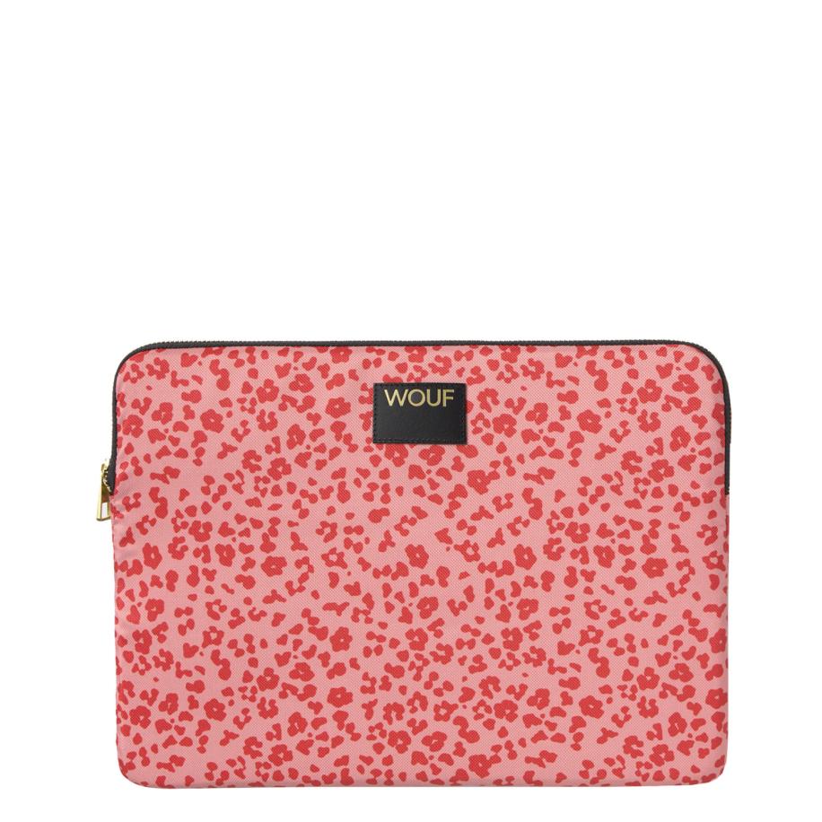 Wouf Wouf Laptoptas Daily koraal / rood / zwart -
