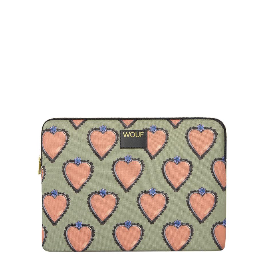 Wouf Wouf Laptoptas Daily blauw / pastelgroen / zalm roze / zwart Multicolor