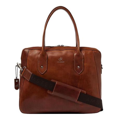 dR Amsterdam Apex Werktas cognac