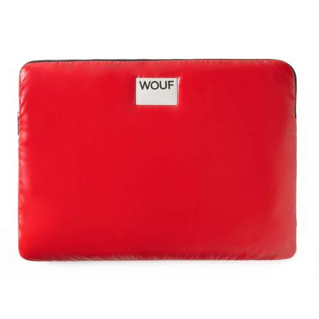 Wouf Wouf Laptoptas Glossy rood