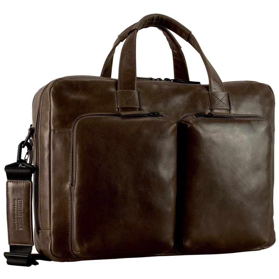 Leonhard Heyden LEONHARD HEYDEN Aktentas Porto donkerbruin -