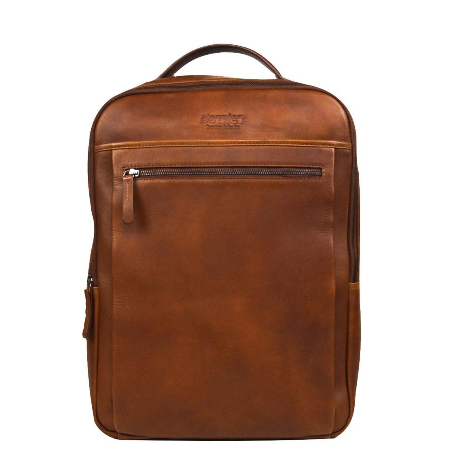 DSTRCT Premium Collection Backpack 15,6 cognac Bruin