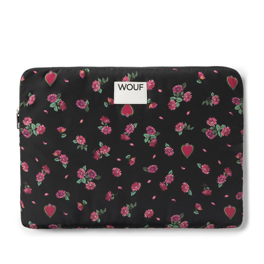Wouf Wouf Laptoptas groen / pink / zwart / wit -