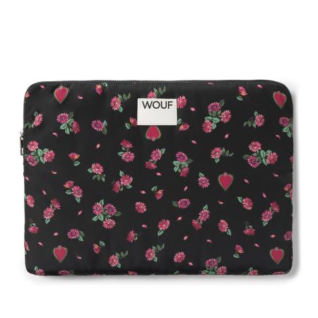 Wouf Wouf Laptoptas groen / pink / zwart / wit