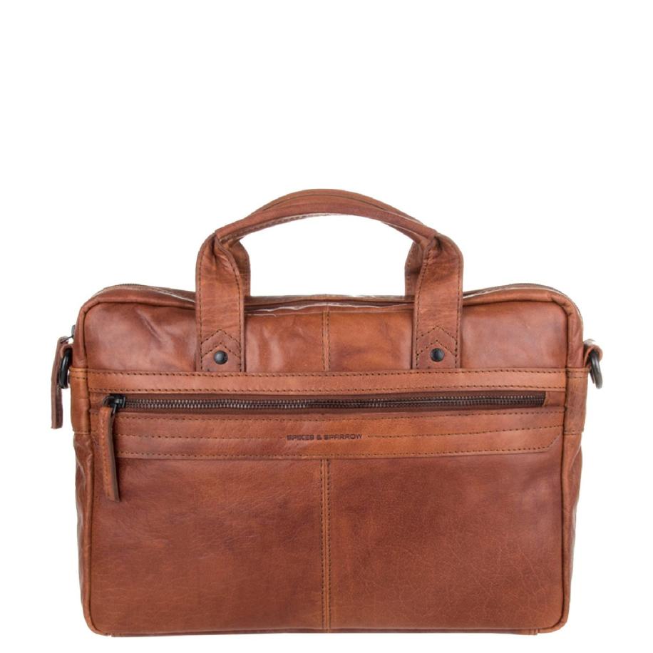 Spikes & Sparrow Briefcase brandy Bruin