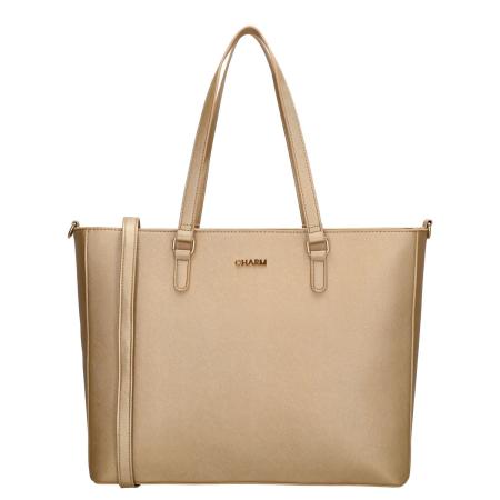 Charm London Birmingham II Shoulderbag 15.6 light gold