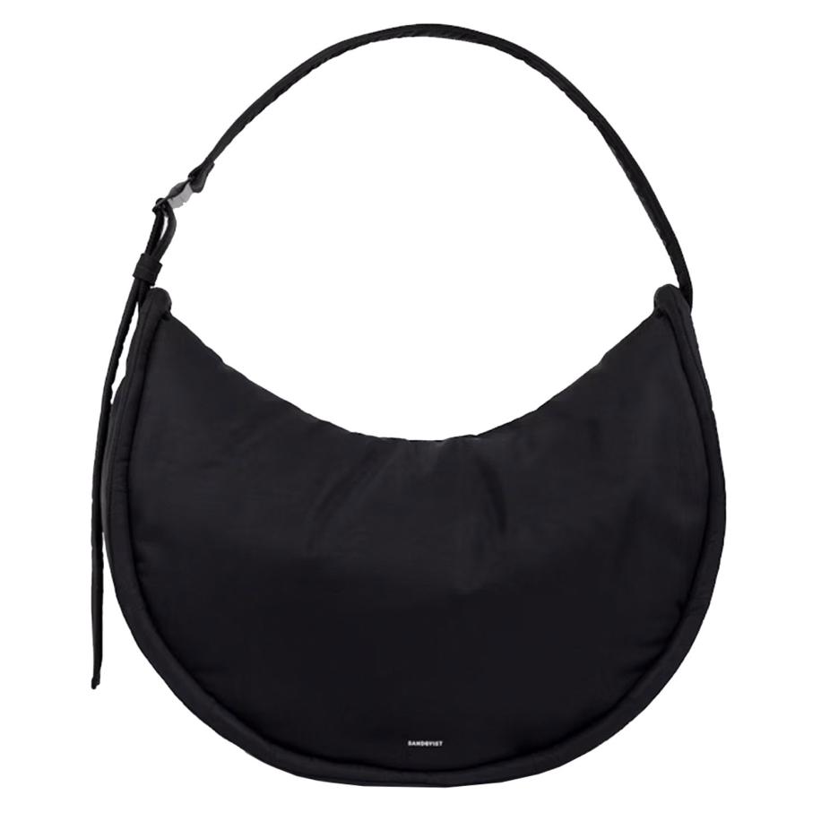 Sandqvist Curve Crossbody Round L black Zwart