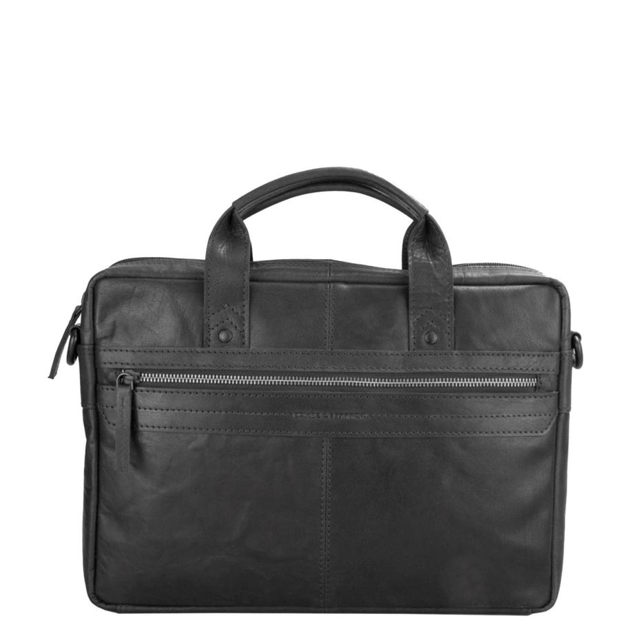 Spikes & Sparrow Briefcase black II Zwart