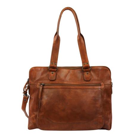 Bear Design Cow Lavato Mea Laptopbag 15 cognac